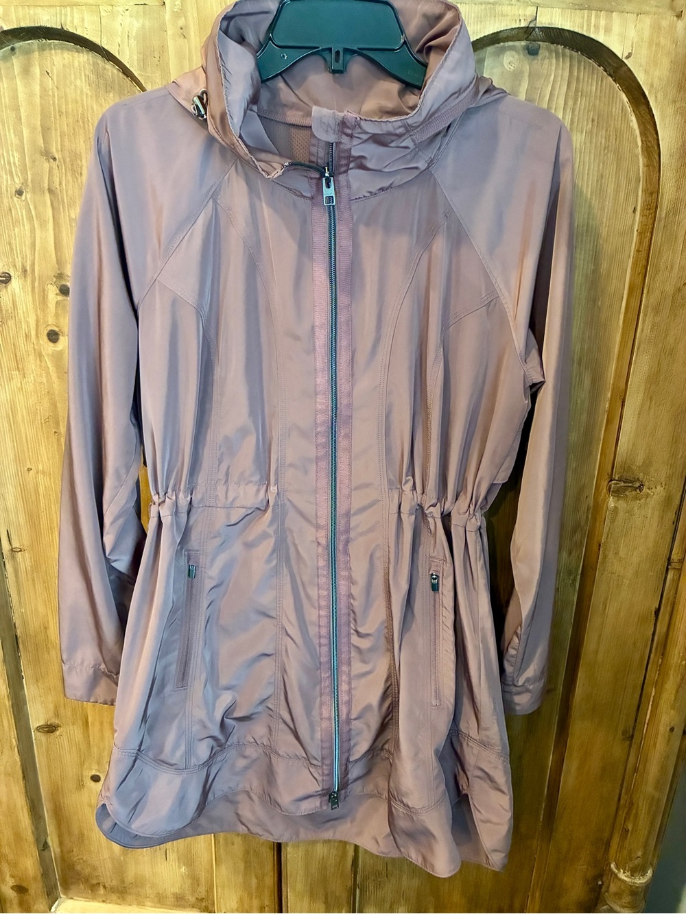 Athleta Mauve Utility Hooded Anorak Jacket